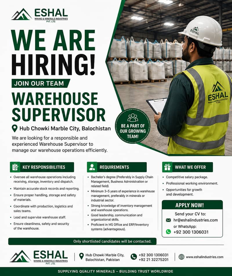 Warehouse Supervisor 0