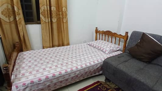 wooden bed