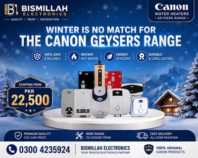 Canon Geyser Water Heater Range Original Canon Products