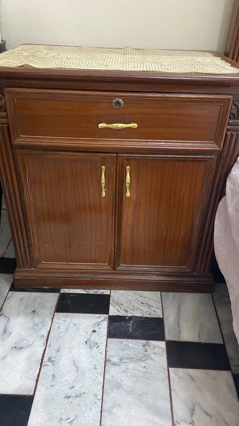 bed,two side table, showcase 3