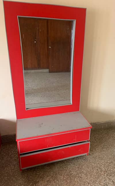 Single bed with dressing table