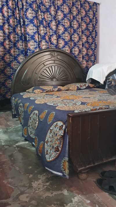 Bedroom Furniture Set | Bed + Dressing Table + Showcase + 2 Drawers