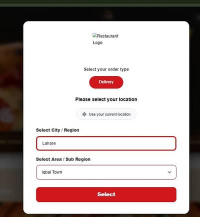 Professional Food Restaurant Website