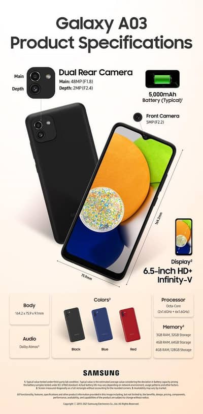 Samsung Mobile A03