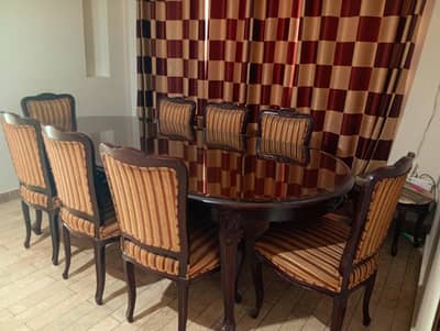 pure tali wood 8 chairs dinning table for sale