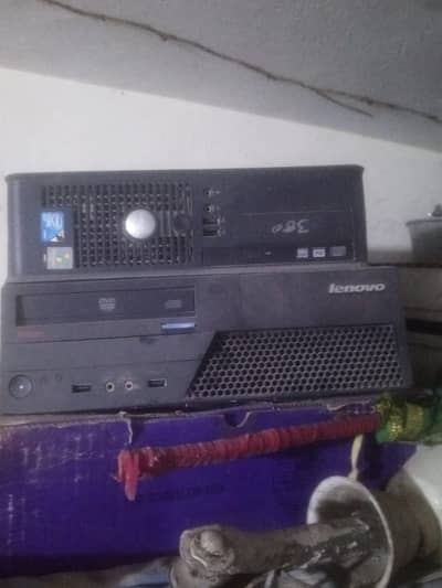 2 computers cpu Dell+lenovo for sale in sialkot