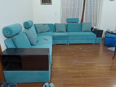 7 seater sofa along with 2 seater sofa