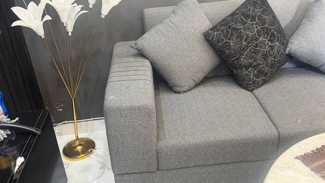 Gray sofa with kussion 6