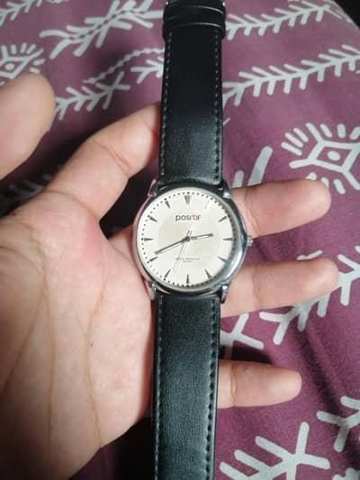 Men Dress Watch 30M / Sunburst Dail/ Genuine leather strap