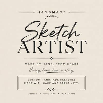 Handmade Object Sketch Art