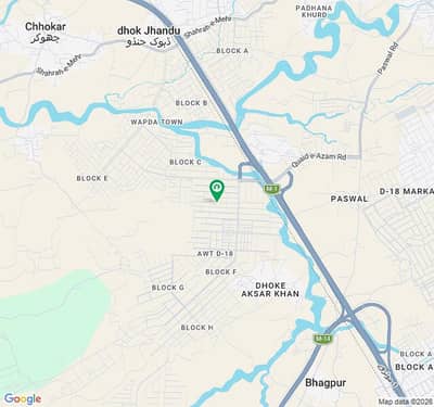(30x75 ) Plot For Sale In Army Welfare Trust Housing Scheme AWT D-18 Islamabad