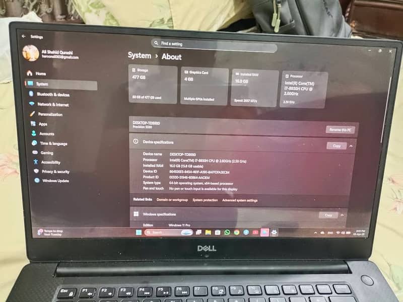 Dell percision 5530 2