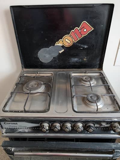 Corona 3-Burner Gas Cooking Range with Oven