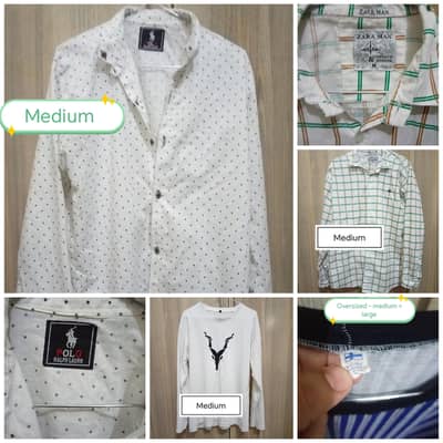 Thrift shirts for men's