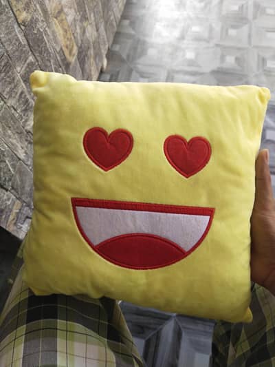 heart emoji pillow