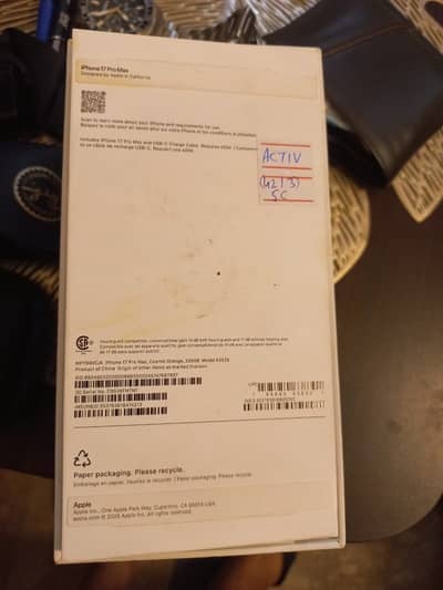 iPhone 17 pm,16,14pm,15pm,13 box pack