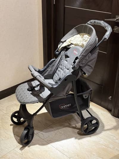 Tinnies Baby Stroller Grey | Like Brand New