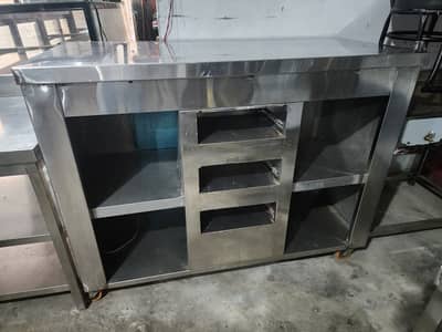Cash Counter Total Steel | 5.30 Feet | Commercial Kitchen Counter