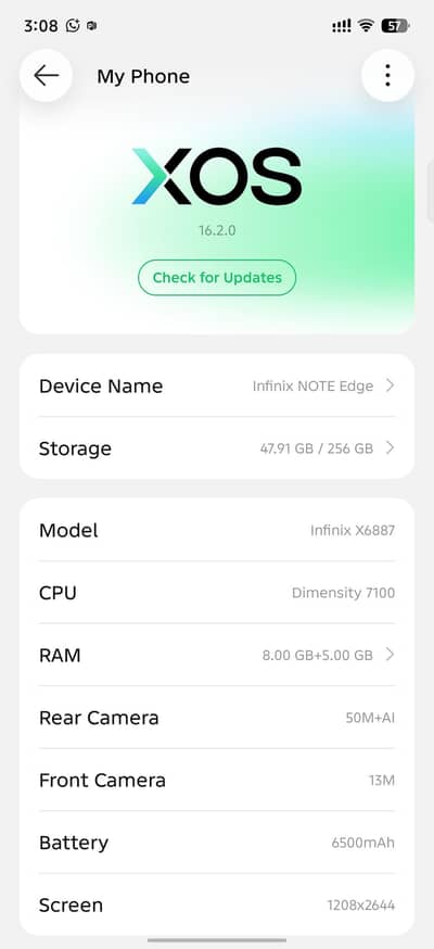 Infinix Note Edge