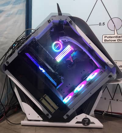 HIGH-END PROFESSIONAL WORKSTATION TRADING MULTI SCREENS SYSTEM 4 SALE