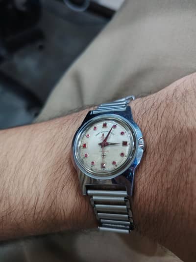 Vintage West End Watch Co. Sowar Prima Swiss Made – Ruby Hour Markers