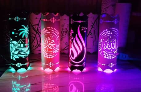  Beautiful LED Islamic Decorative Lamp | Arabic Calligraphy