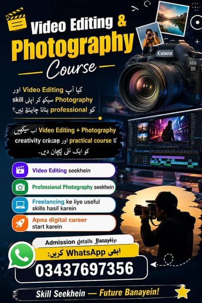 Video editing and photography