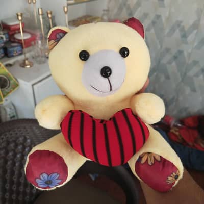 yellow teddy bear stuffed toy by dollar 123