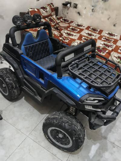 Like new jeap car big size battery timing very excellent