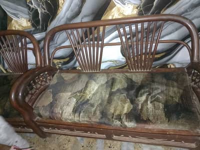 wooden sofa set