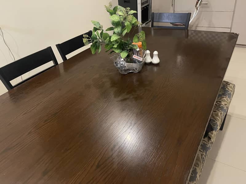 Solid Wood Dining Table Set – Seats 6 1