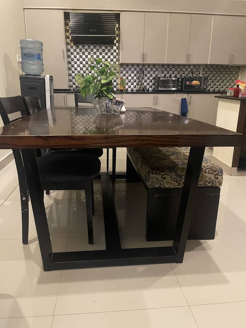 Solid Wood Dining Table Set – Seats 6 3