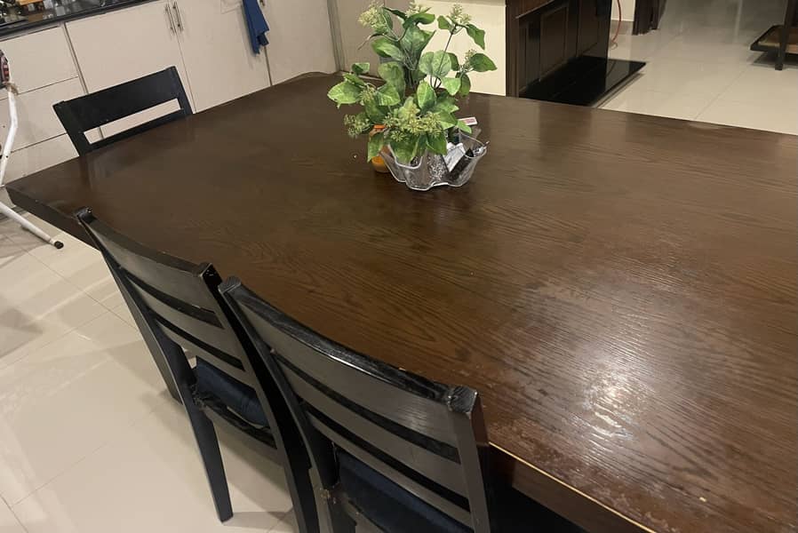 Solid Wood Dining Table Set – Seats 6 4
