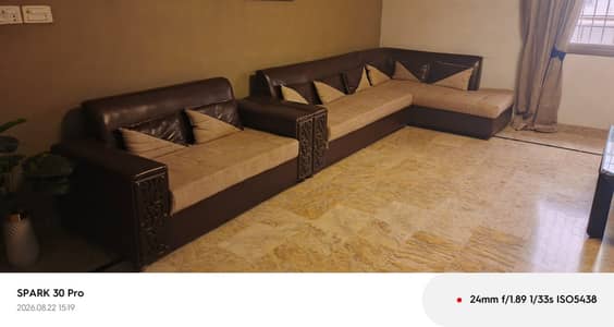 7 Seater L Shape Sofa