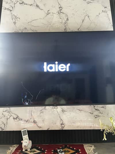 Haier 55” 4K QLED Google TV - panel damaged