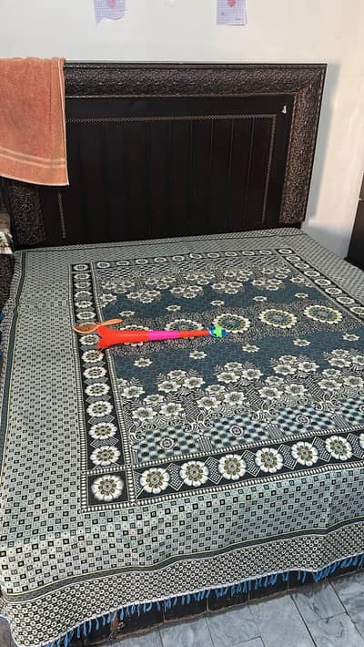 Two beds wardrobe dinner set almari for sale location Raheem Yar khan