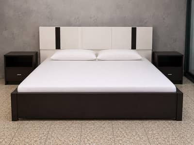 bed with side tables for sale