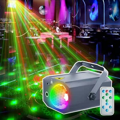 Powerfull Rotating Colourful Laser Light  Room Decoration Light