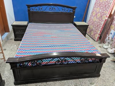 Pure Wooden Bed Set For Sale