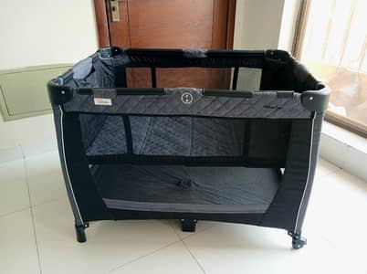 tinnies baby cot and playpen 2 in 1