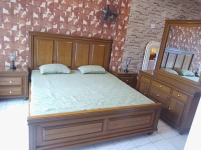 Complete Premium Wooden Bedroom Set for Sale - PKR 200,000