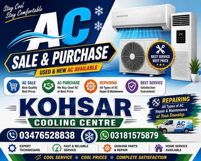 AC Sale Purchase & Repairing | Kohsar Cooling Centre