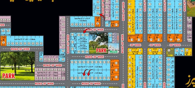 5.25 & 5.5 Marla Residential Plots for Sale