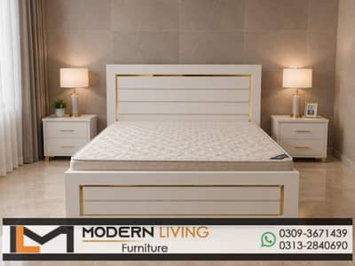 King Bed With 2 Side Tables Best Quality In Your Choice Colours