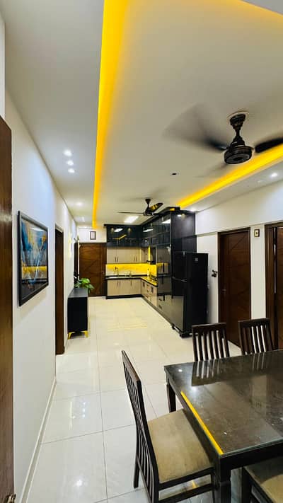Al BASIT GRANDS | FOR SALE | NEW BUILDING | FURNISHED WITH FURNITURE | NEW KITCHEN | 3BED DD | WITH PARKING | STAND BY GENERATOR | MOSQUE | BLOCK N | 1400 SQFT | LIFT | MAZE 9 PARKING DEMAND 1,10,000/- RENT PER MONTH