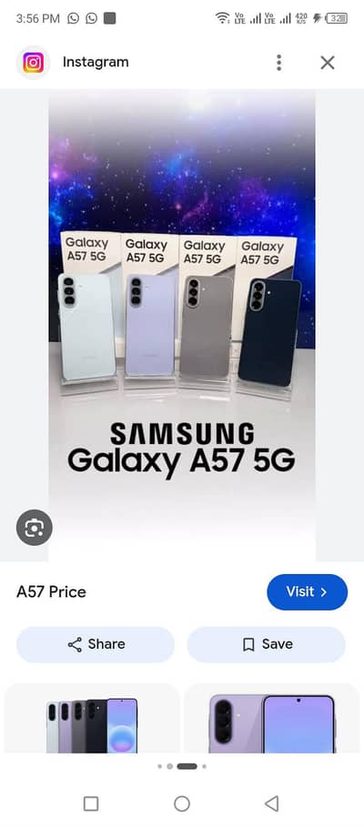 Samsung Mobile A57 12/512
