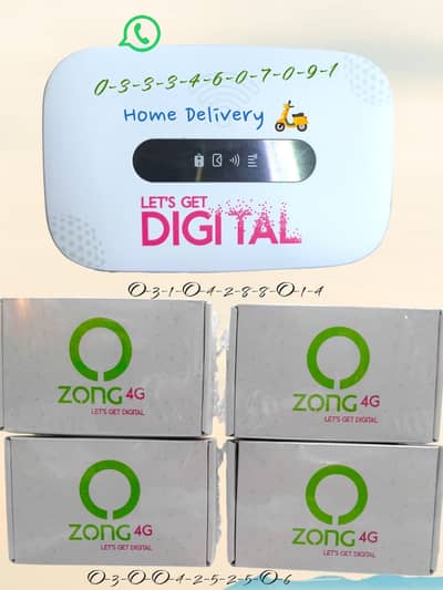 zong bolt plus let's Get Digital speedy model available without SIM
