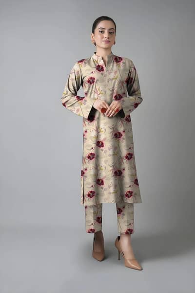 Pakistani Women Floral Printed lawn 2 piece suit