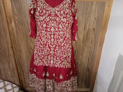 Red Bridal Lehenga | Wedding Dress | Used Once | Medium Size