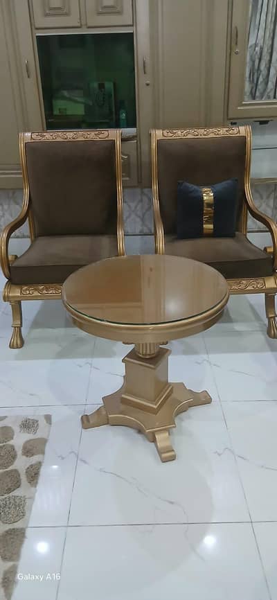 chairs with table.